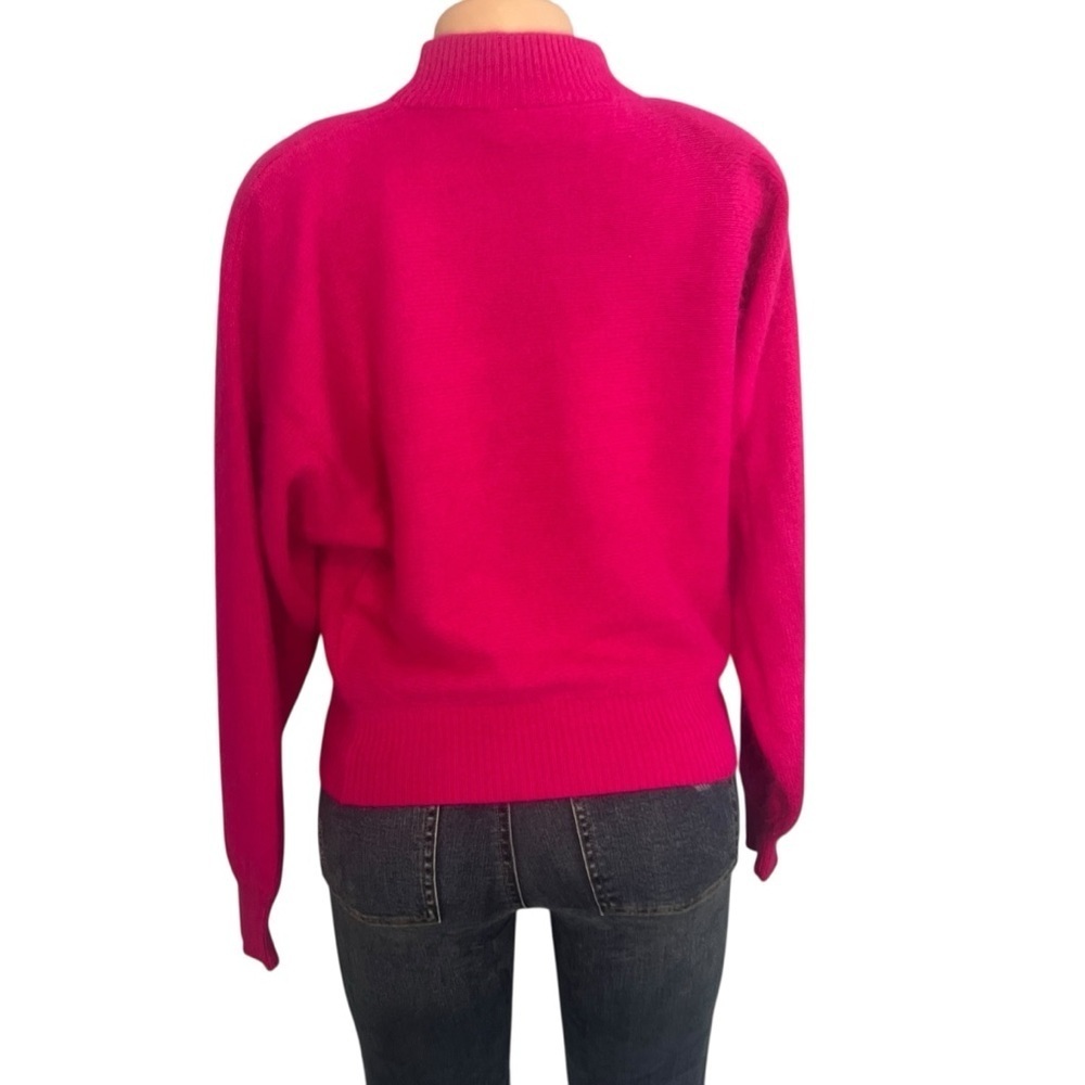 3/$30 ☀️ Rafaella's Pink Wool Blend Rabbit Hair Sweater - Picture 5 of 9